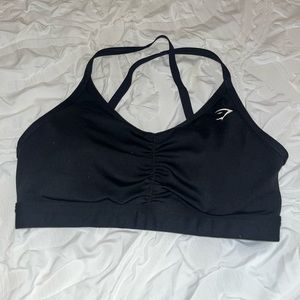 Gymshark Ruched Sports Bra - Black